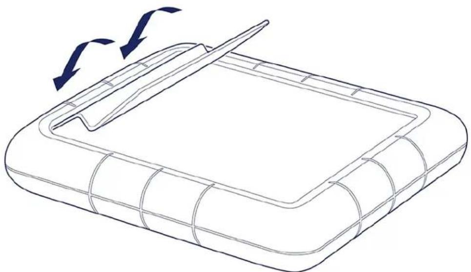 LACIE Rugged RAID Shuttle - Installation du support - 2