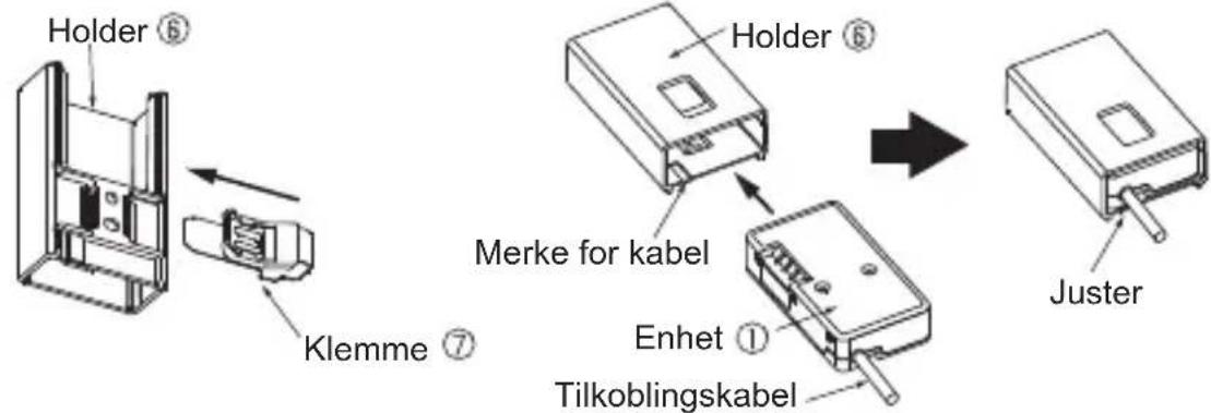 MITSUBISHI MAC567IFE - Ved montering utvendig på innendørsenheten - 1