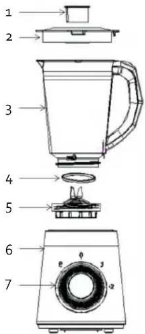 DOMO DO9203BL - COMPONENTI - 1