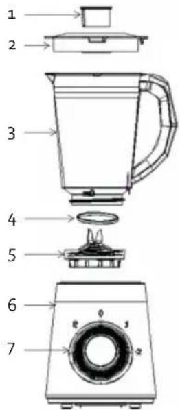 DOMO DO9203BL - TEILE - 1