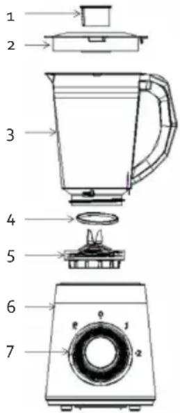 DOMO DO9203BL - PIEZAS - 1