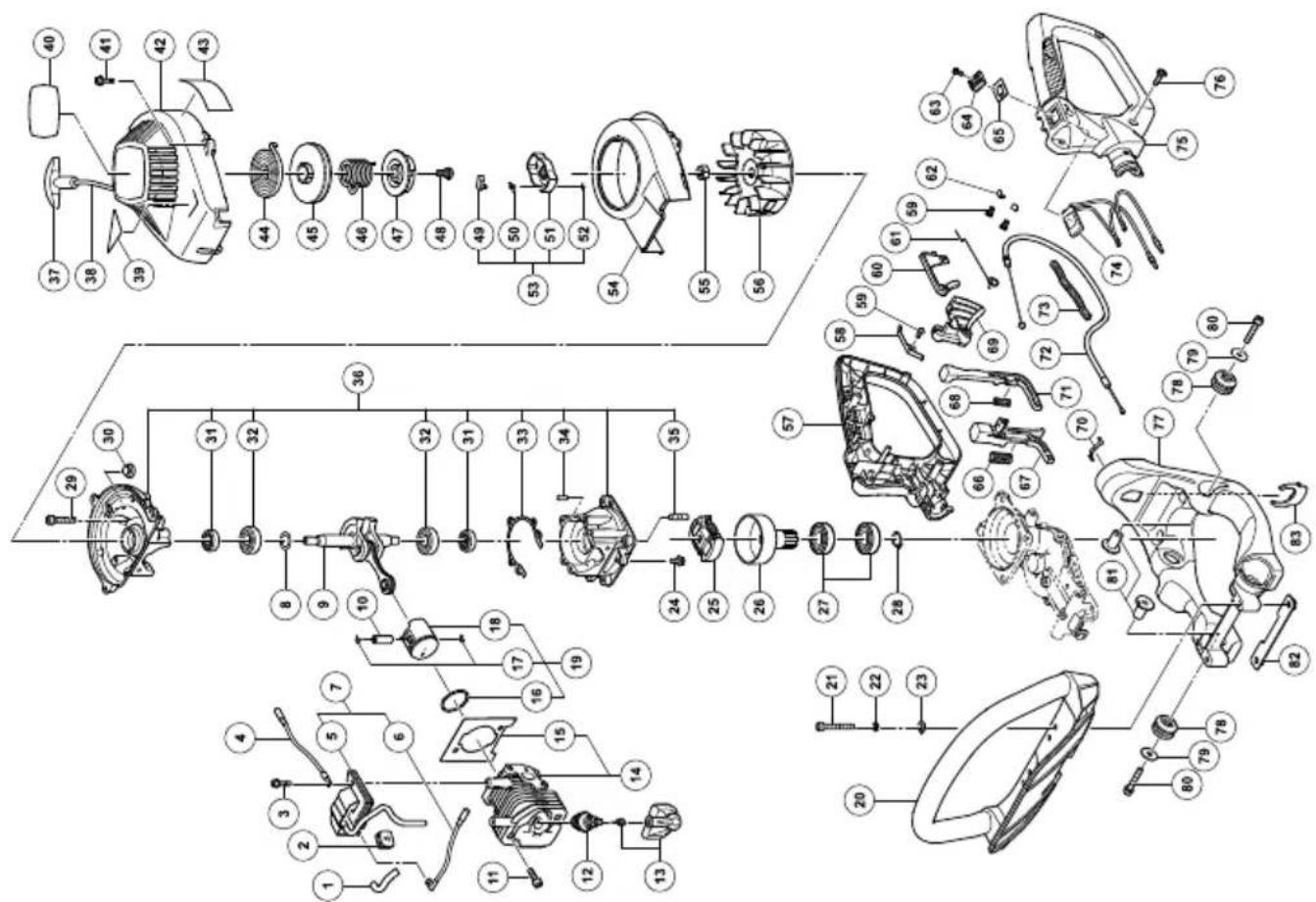 HITACHI CH 66EA3 - Kuukausittainen huolto - 2