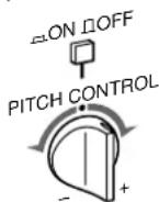 SONY TCWE425 - To adjust the pitch (Pitch Control function) (TC-WE525 only) - 1