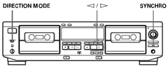 SONY TCWE425 - Grabación sincronizada con un tocadiscos CD utilizando un cable con miniclavija (2P) monoaural (TC-WE525/WE425 solamente) - 1