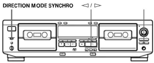 SONY TCWE425 - Synchro-Recording With a CD Player Through a Monaural (2P) Mini-plug Cord (TC-WE525/WE425 only) - 1
