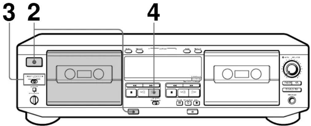 SONY TCWE425 - Lecture d'une cassette - 1