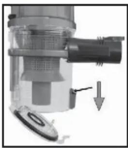 AFK HVC150.55R - Entleeren des Staubbehalters - 1