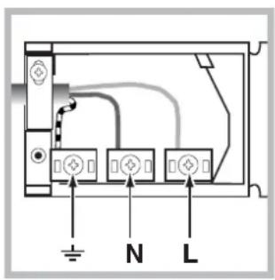 INDESIT FIE 76 P K.A (WH) - Montaggio del cavo di alimentazione - 2