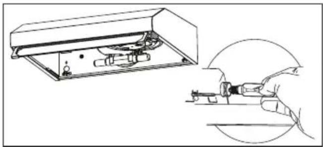 BEKO HNS61210W - De lamp vervangen - 5