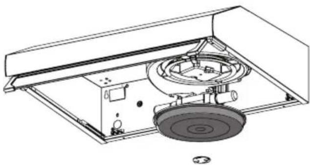 BEKO HNS61210W - Výmena uhlíkového filtra (režim cirkulácie vzduchu) - 1