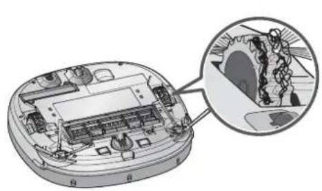 LG VR64703LVMP - Al messaggio vocale, "Togliere qualsiasi materiale estraneo alla ruota sinistra / destra." - 1