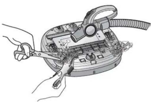 LG VR64703LVMP - Al messaggio vocale, "Togliere qualsiasi materiale estraneo alla spazzola centrale di HomBot." - 6