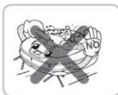 LG VR64703LVMP - Do not put water, detergent, etc. into or onto the Robot Cleaner. - 1