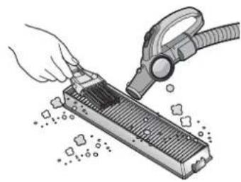 LG VR64703LVMP - CLEANING THE DUST BIN FILTER - 4