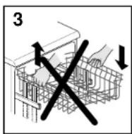 ROSIERES RSI 622 RIN - PER RIPORTARE IL CESTO IN POSIZIONE BASSA: - 3