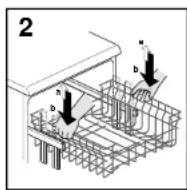 ROSIERES RSI 622 RIN - PER RIPORTARE IL CESTO IN POSIZIONE BASSA: - 2