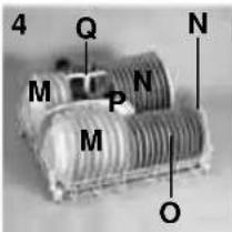 ROSIERES RSI 622 RIN - Sparspülprogramm 1/2 - Beladung Unterkorb (nur bei einigen Modellen) - 2