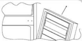 ROSIERES RBCP 3383 D - REVERSING THE FRIDGE-FREEZER DOORS - 4
