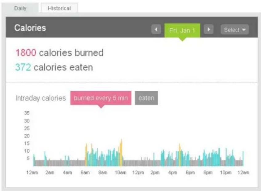 FITBIT Ultra - Section Calories - 1