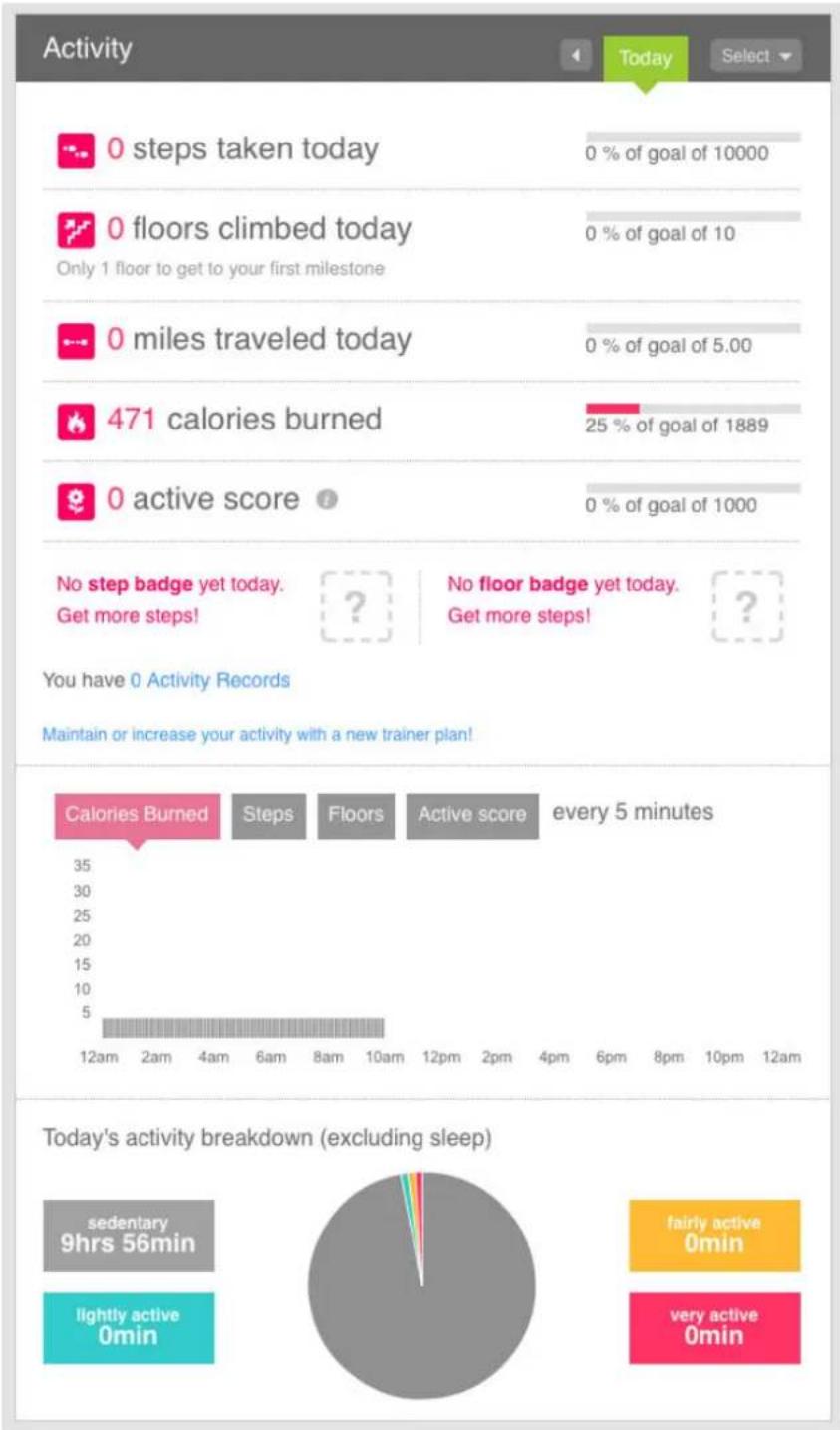FITBIT Ultra - Section Activité - 1