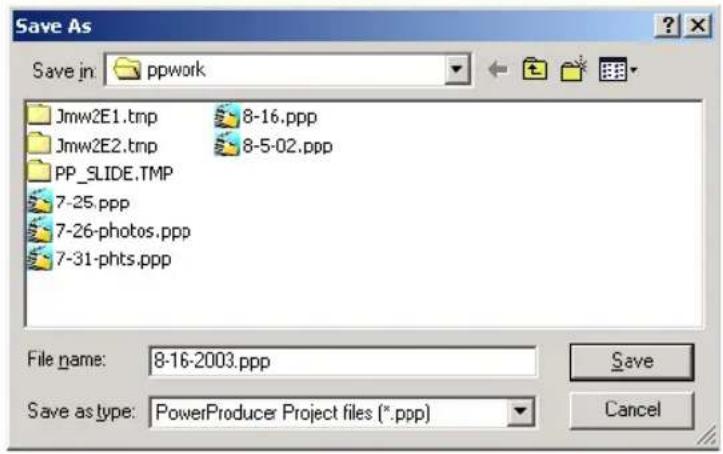 CYBERLINK PowerProducer 1.0 - Les projets PowerProducer - 1