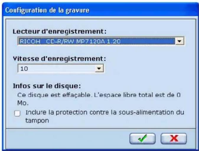 CYBERLINK PowerProducer 1.0 - Configuration de la gravure - 1