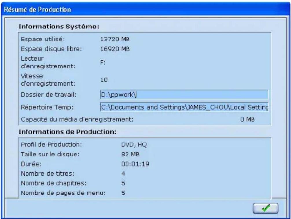 CYBERLINK PowerProducer 1.0 - Résumé de Production - 1