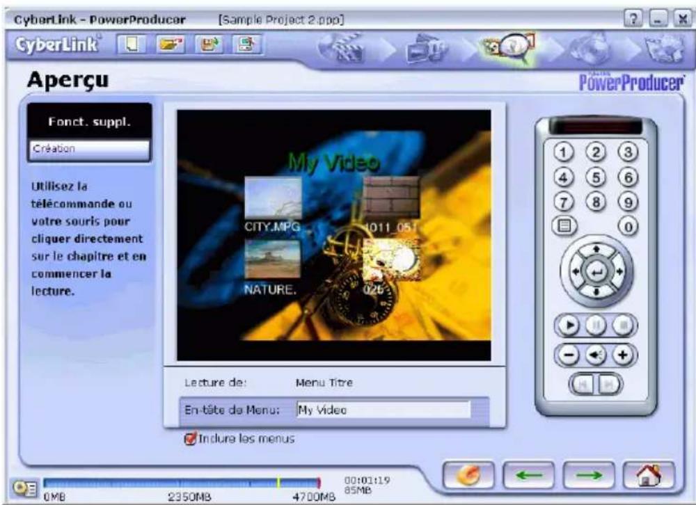 CYBERLINK PowerProducer 1.0 - Aperçu - 1