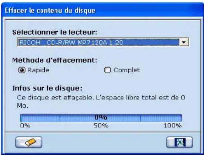 CYBERLINK PowerProducer 1.0 - Effacer le contenu du disque - 1