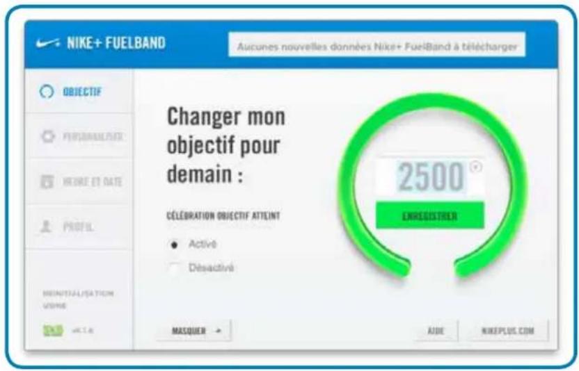 NIKE FuelBand SE - Modifier votre objectif quotidien - 1