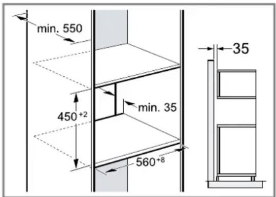 BOSCH CMA585MB0 - Installation dans un meuble haut - 1