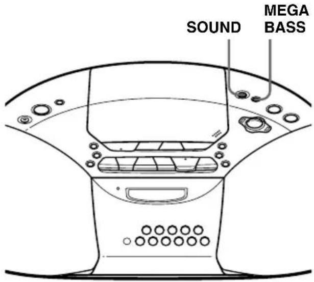 SONY CFDS20CP - Réglage de l'amplification sonore - 1