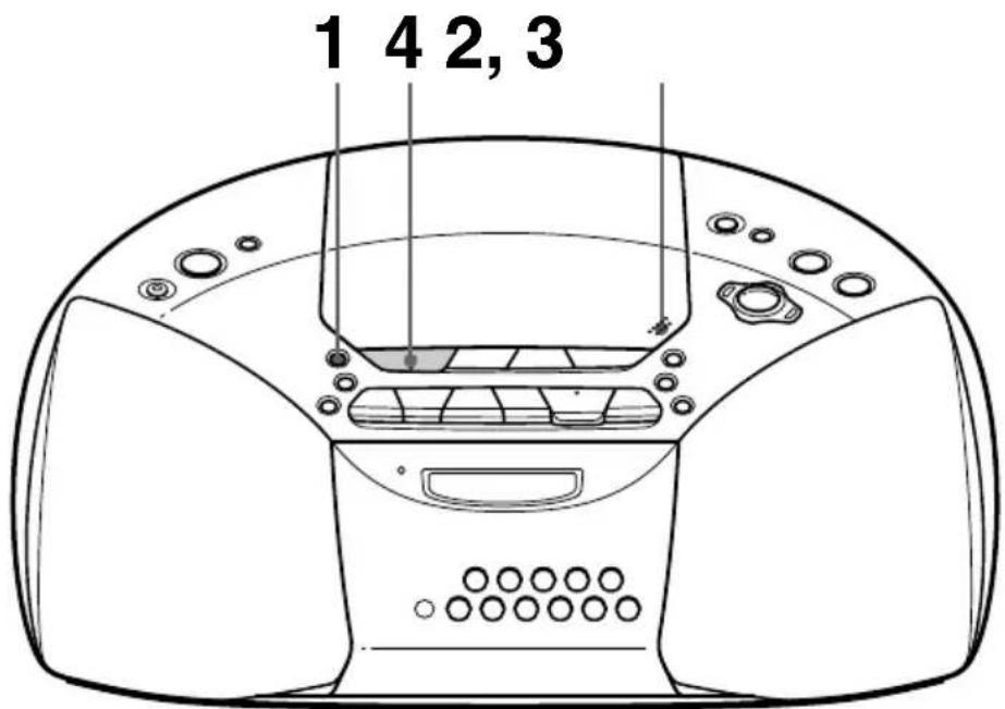 SONY CFDS20CP - Wiedergabe von Audio-CDs oder MP3-Dateien - 1