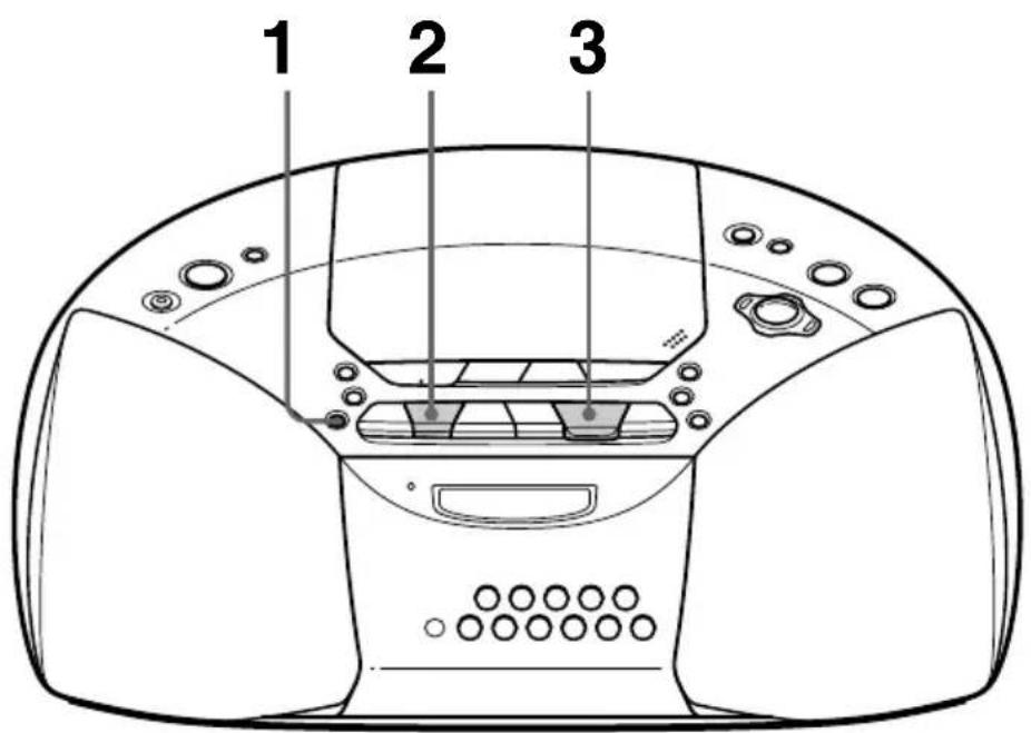 SONY CFDS20CP - Wiedergeben einer Kassette - 1