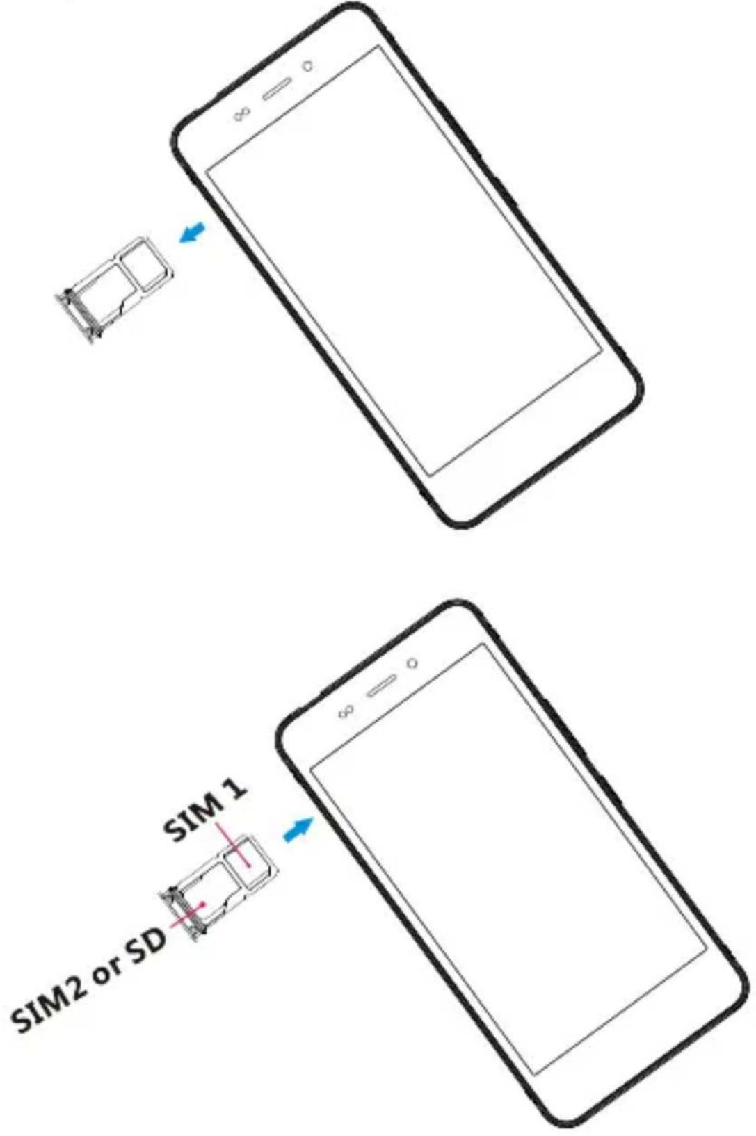 HISENSE Rock Lite - Installation de la carte SIM et de la carte micro SD - 1