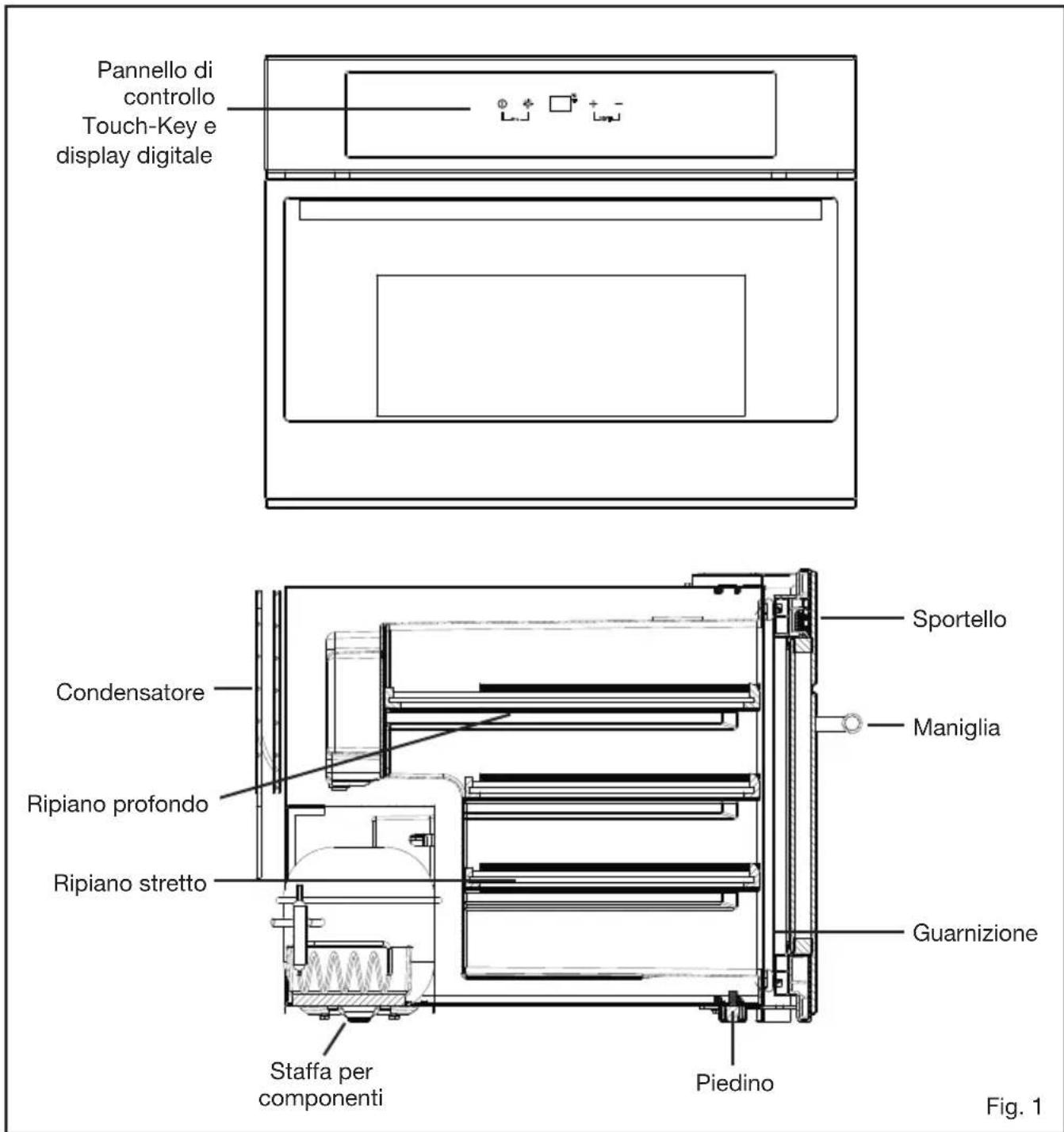 Fulgor Milano FWC 4522 TC BK - STRUTTURA E DESCRIZIONE - 1