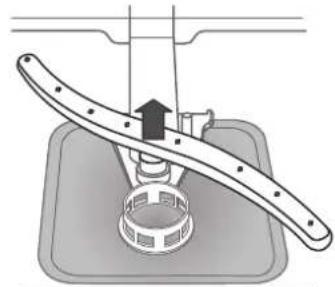 HOTPOINT-ARISTON HIE 3B19 C - NETTOYER LES BRAS D'ASPERSION - 2
