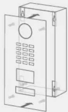 DoorBird D2101IKH - FRONTBLENDE MONTIEREN - 2