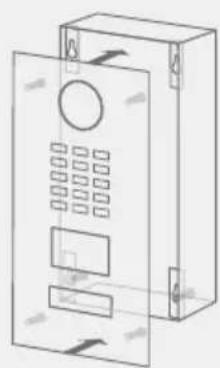 DoorBird D2101IKH - MONTAJE DEL PANEL FRONTAL - 2