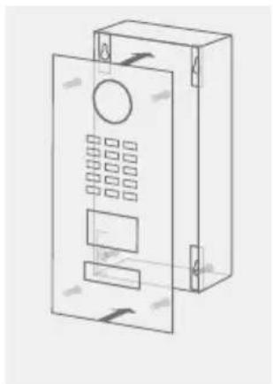 DoorBird D2101IKH - MOUNTING THE FRONT COVER - 2