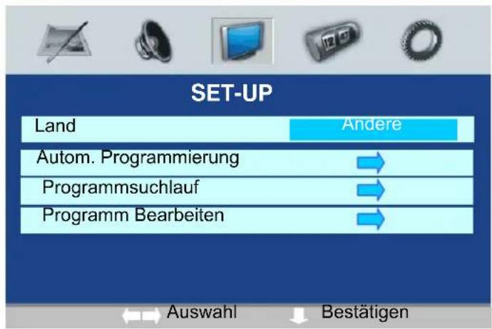 SEG Atlanta - Optionen im Menü SET-UP - 1