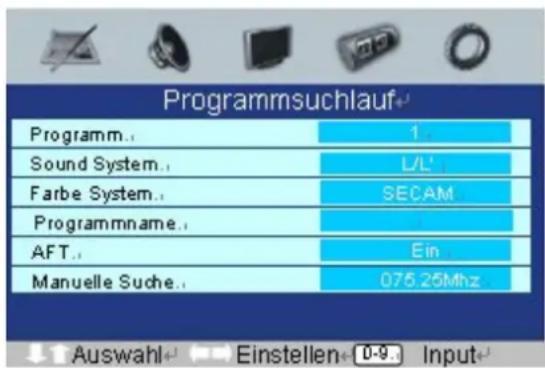 SEG Atlanta - Programmsuchlauf (Manuelle Sendereinstellung) - 1