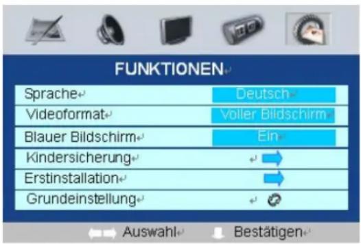 SEG Atlanta - Optionen im Menü FUNKTIONEN - 1