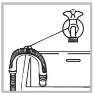INDESIT IWC 81251 B EU.M - Raccordement du tuyau de vidange - 2
