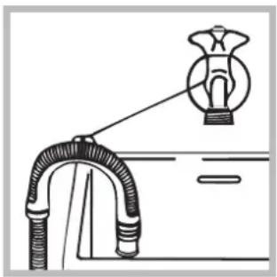 INDESIT IWC 81251 B EU.M - Connecting the drain hose - 2
