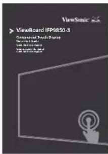 VIEWSONIC IFP98503 - Contenu de la boîte - 11