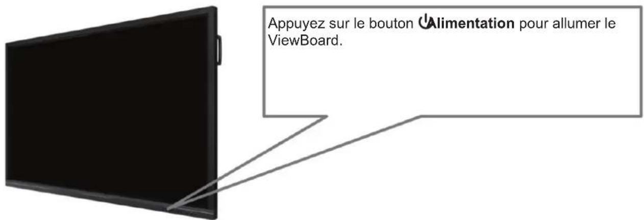 VIEWSONIC IFP98503 - Mise sous/hors tension de votre viewboard - 2