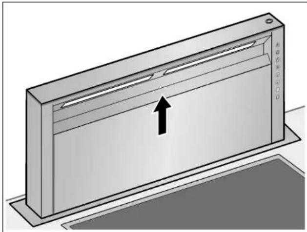 GAGGENAU AL400721 - Ouvrir le capot du filtre - 1