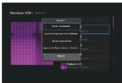 DENON AVRX1600H DAB - Parcourez la musique sur votre dispositif mémoire USB et sélectionnez une musique à生存. - 2