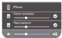 DENON AVRX1600H DAB - Appuyez sur les apparciels/enceintes que vous souhaitez utiliser. - 1